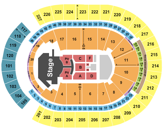 T-Mobile Arena iHeartRadio Seating Chart